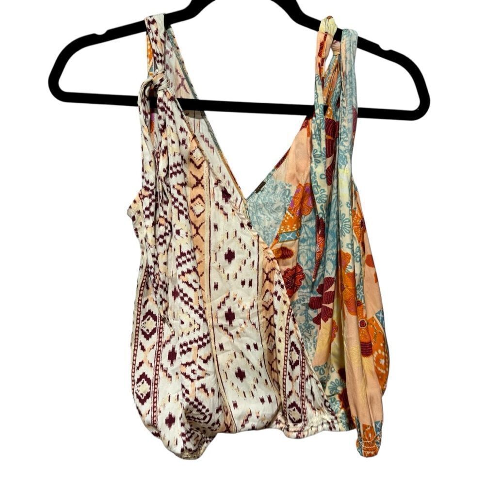 Revolve Free People Multicolor Patchwork Tied to … - image 6